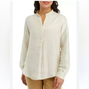 Elie Tahari Woman's‎ Long Sleeve Tunic Blouse Small NWT